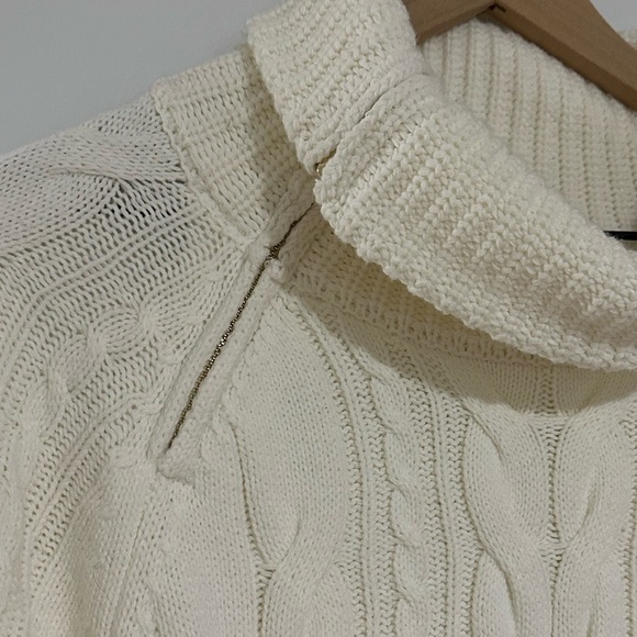 ST. JOHN'S BAY | Chunky Knit Turtleneck Sweater - Picture 3 of 5